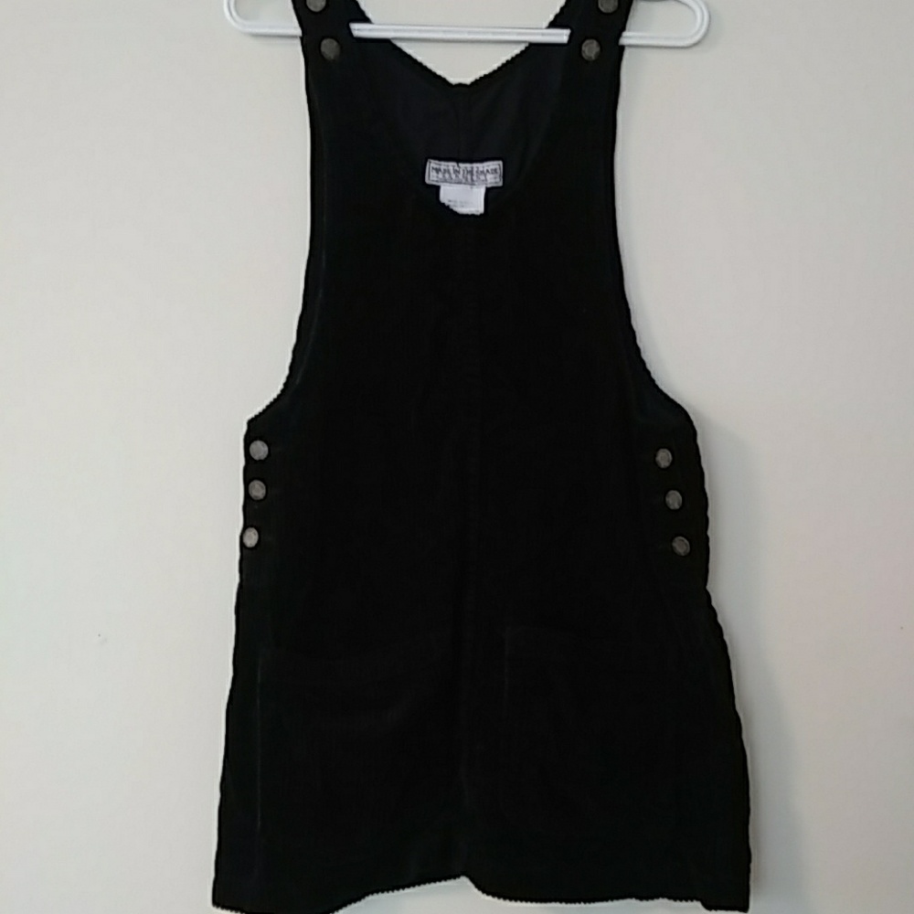 Black corduroy dress